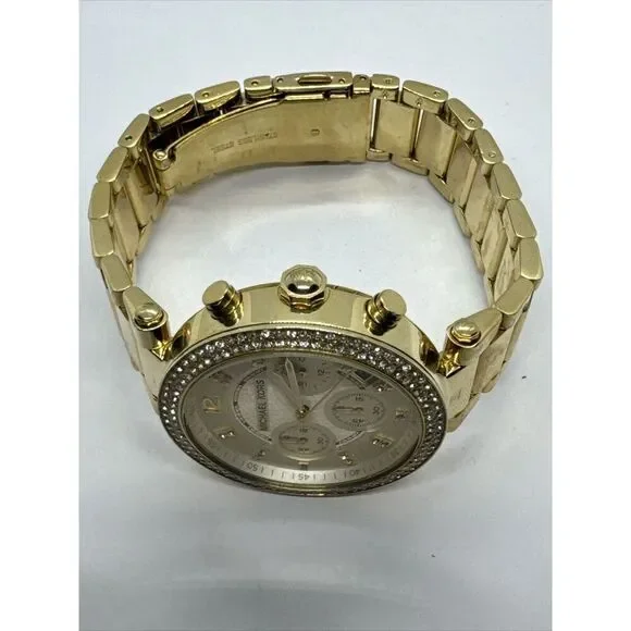 Michael Kors Parker MK5354 Women's Gold Stainless Steel Analog Dial Watch JNA649 - Picture 6 of 11